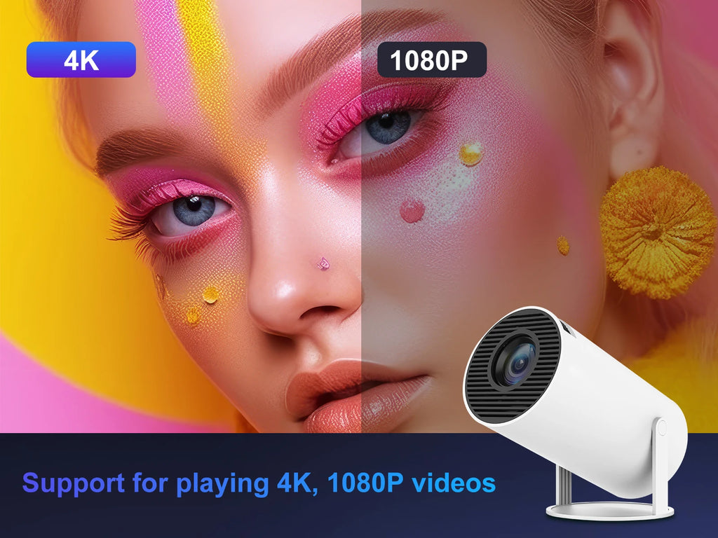 Magcubic HY300 Pro Projector 290ANSI Native 720P Wireless Screen Mirroring System Dual Band WiFi Hi-chip A3100 for Home Theater
