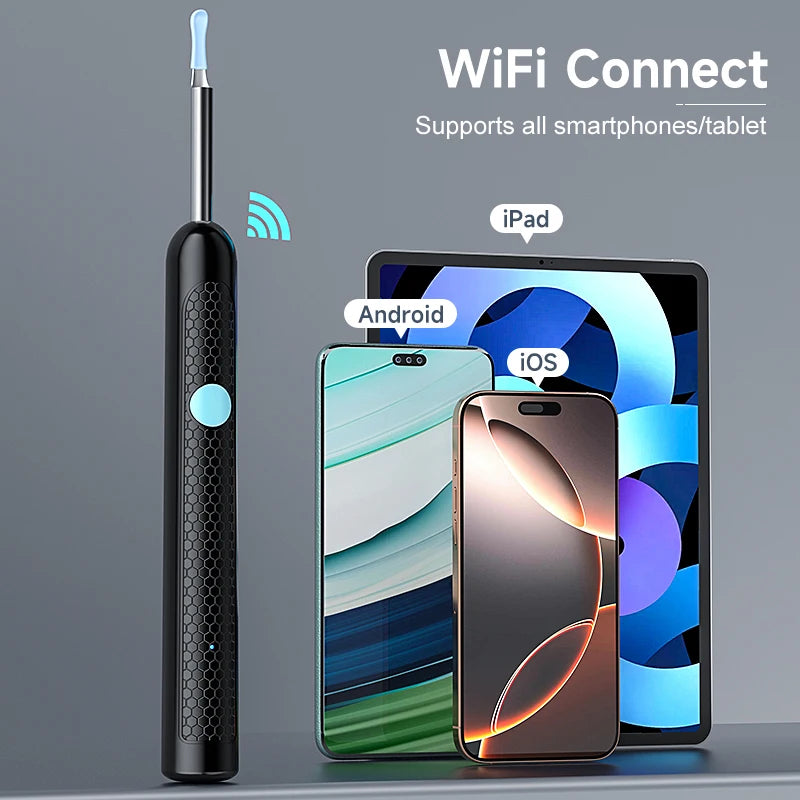 WIFI Visual Ear Camera Ear Pick Digital Ear Spoon Wireless Ear Cleaning Endoscope Ear Wax Removal Tool For Iphone Android Phones