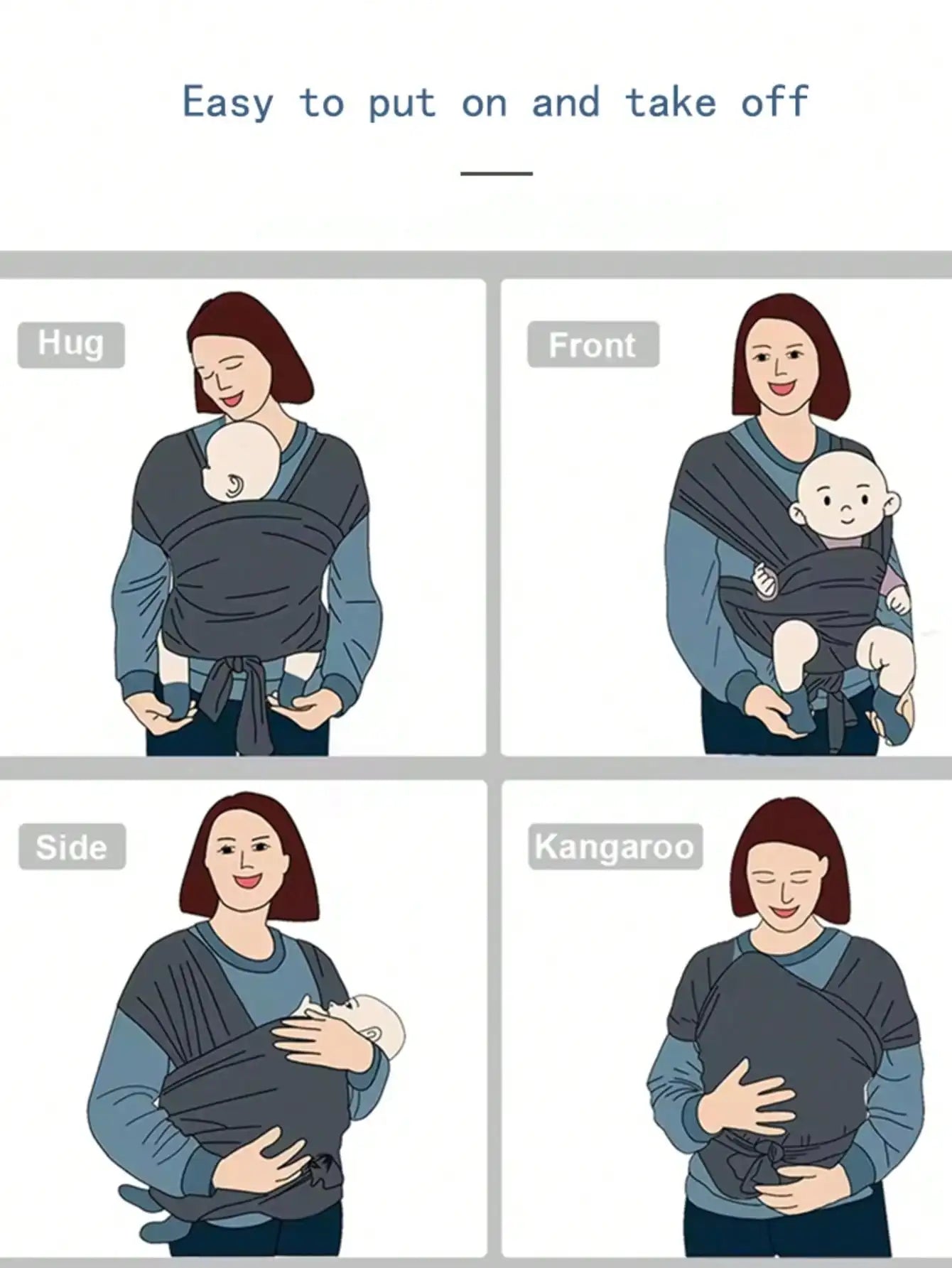 Minimalist X-Shaped Baby Sling Multifunctional Back Towel Easy Carry Wrap Slings Simple Children Carrier New