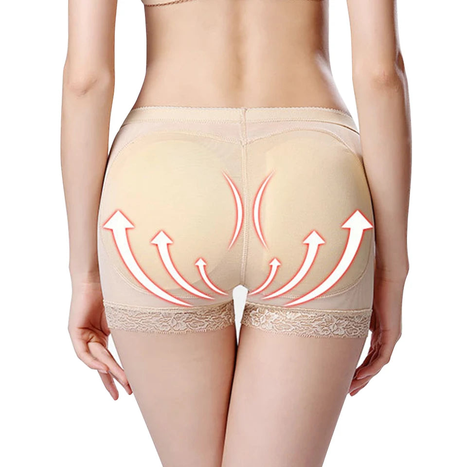 Women's Underwear Fake Buttock Body Shaper Padded Seamless Panties Panty Sexys Hip Enhancer High Waist Tummy Control Short