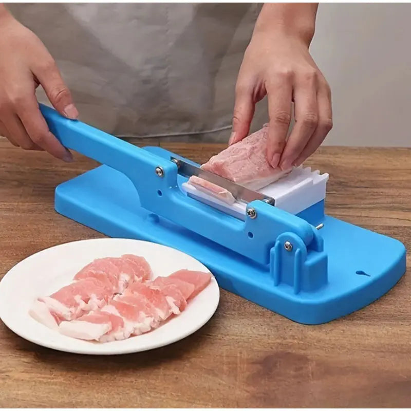 New Frozen Meat Slicer Chopper - No Batteries, Easy Assemble. Perfect For Vegetables & Fruits. Your Essential Kitchen Helper