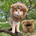 Cute Cat Hat Lion Headgear Elastic Autumn Winter Pet Hat Puppy Kittens Hat Party Photo Shoot Props Decoration Cat Accessories