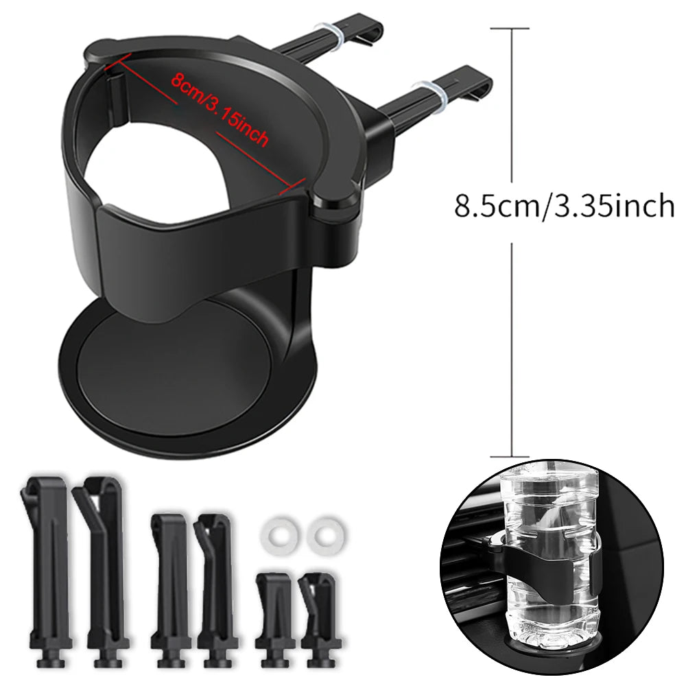 Car Cup Holder Multifunctional Auto Air Conditioning Outlet Hanging Drink Holder Ashtray Water Cup Bracket Phone Anti-slip Stand