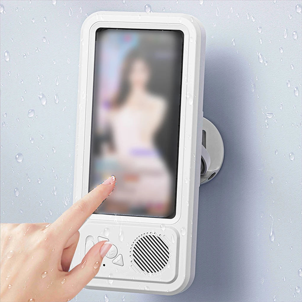 Z07 Bluetooth Speaker 360 ° Waterproof Mobile Phone Box audio bath watching TV Stand Touch Screen Mobile Phone Holder Box