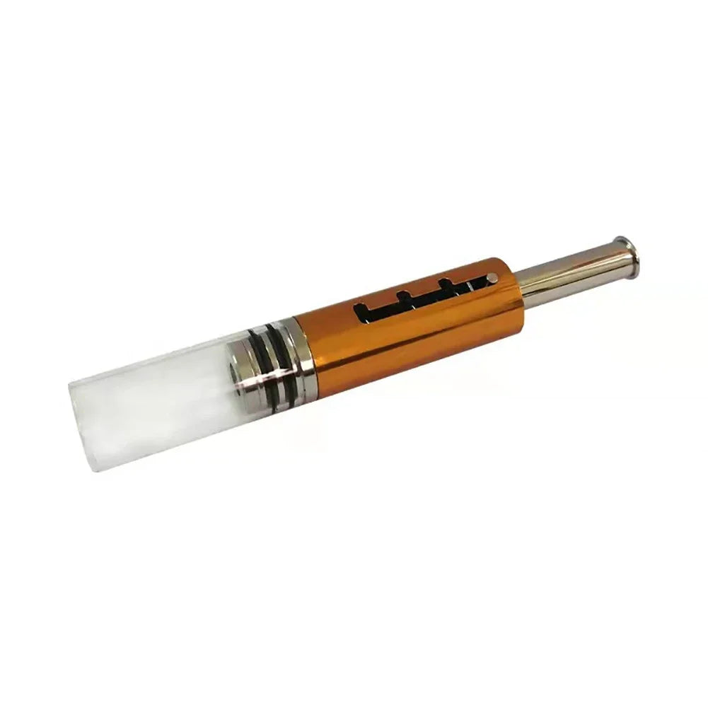 EDG Pipe Retractable Tobacco Pipe Piston Type Glass Pipe Dry Burner Smoking Products Gift for Men Herb Accessories