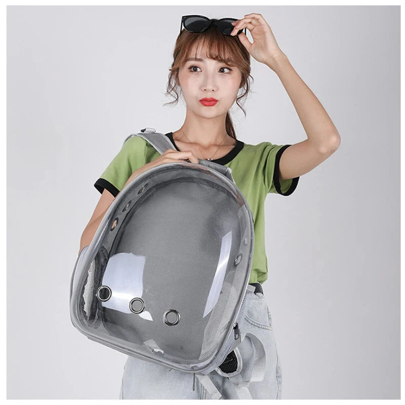 Clear out pet package - pet panoramic space capsule - cat outdoor portable transparent cat outdoor box - backpack
