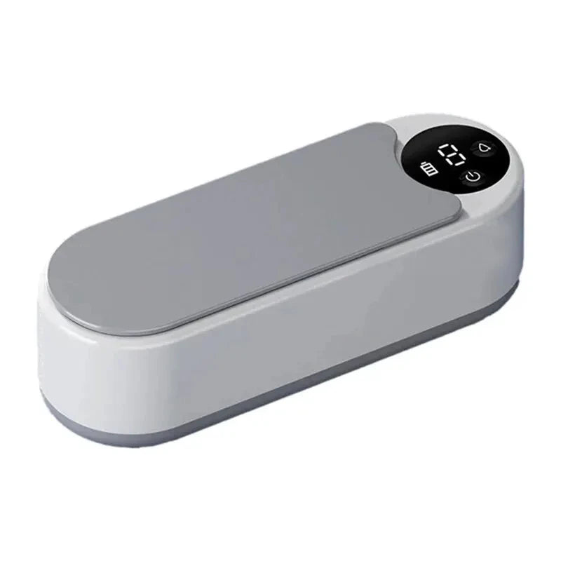 Jewelry Vibration Non-Ultrasonic Cleaner with Digital Display Wireless Portable Cleaner Eyeglasses Rings Earrings Cleaner