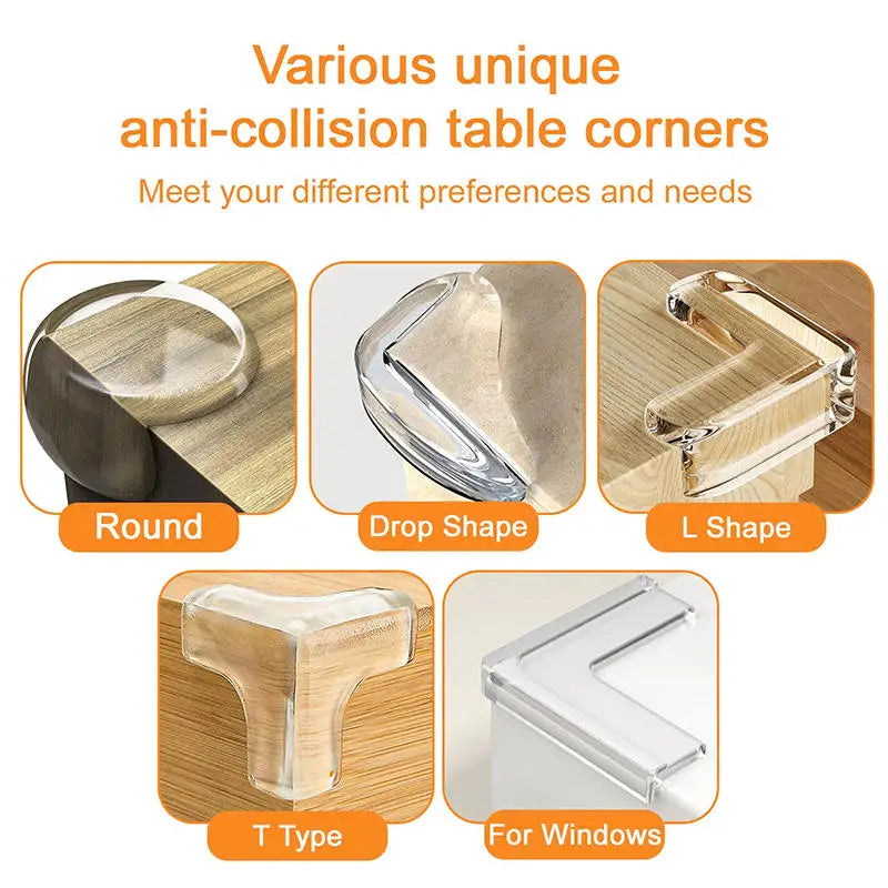 10/20Pcs Baby Safety Table Corner Protector Furniture Edge Protection Cover Transparent Children Anti Collision Edge Guards