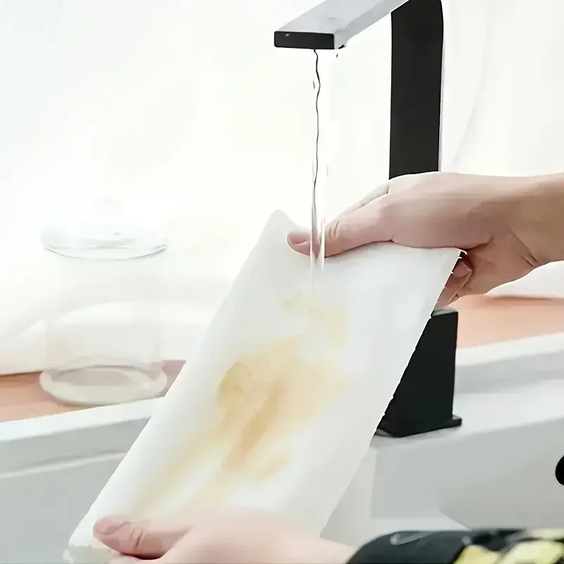 One-time dishcloth water wash dry wet dual-use non-stick oil rags household cleaning rags kitchen towel kichen accessories