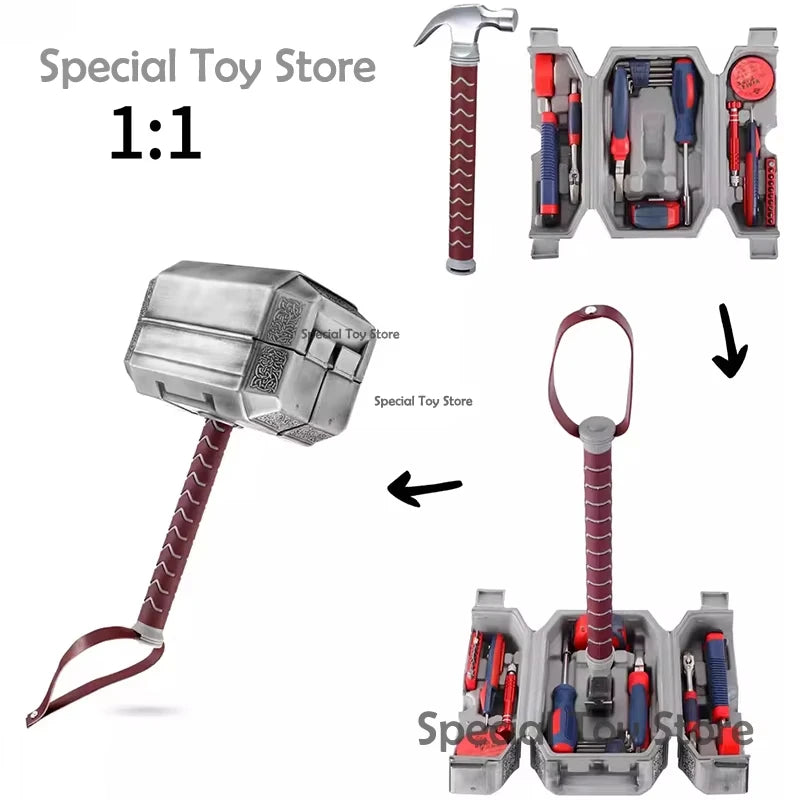 Thor Hammer Toolbox, Household Multifunctional Hardware Combination Tool Set, Electrician Special Vehicle Repairer
