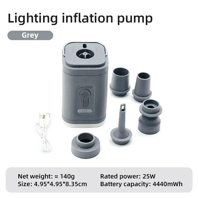 Mini Portable Vacuum Air Pump,Inflate Deflate for Pool, Air Bed,Vacuum Storage Bags-Compact Air Compressor for Home And Travel