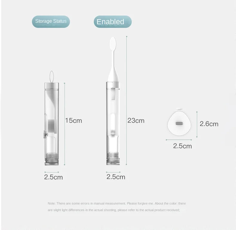 1PC Portable Folding Toothbrush Travel Toothbrush Set Creative Tooth Clean Tools Can Hold Toothpaste