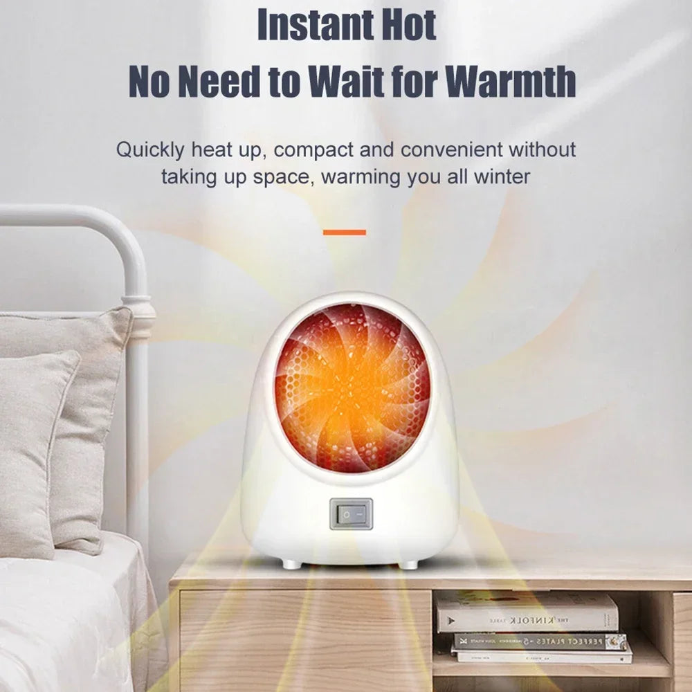 220V Hot Fan Heater Mini Electric Heater Desktop Quick Heating Home Portable Electric Heater For Home Office Warmer Hand Warmer