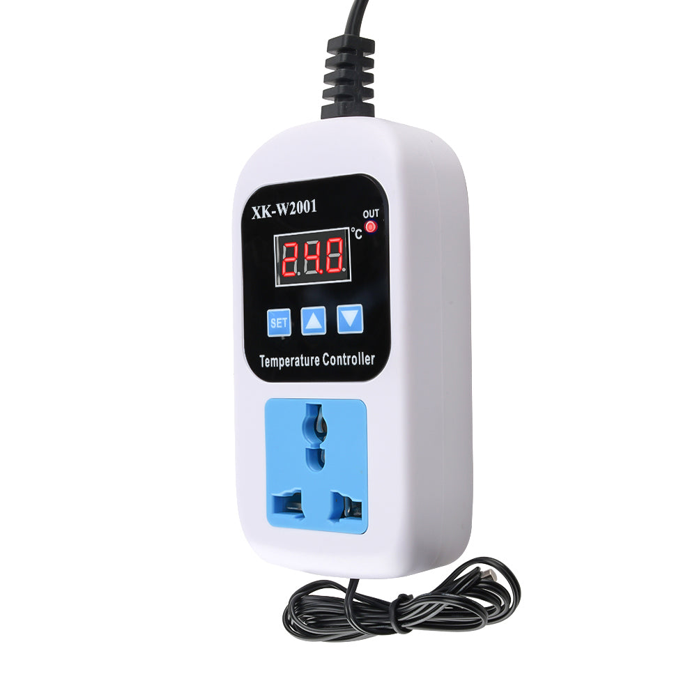 XK-W2001 W2022 Digital Temperature Humidity Controller Socket AC110-220V Thermostat Regulator Smart Humidity Controller Socket