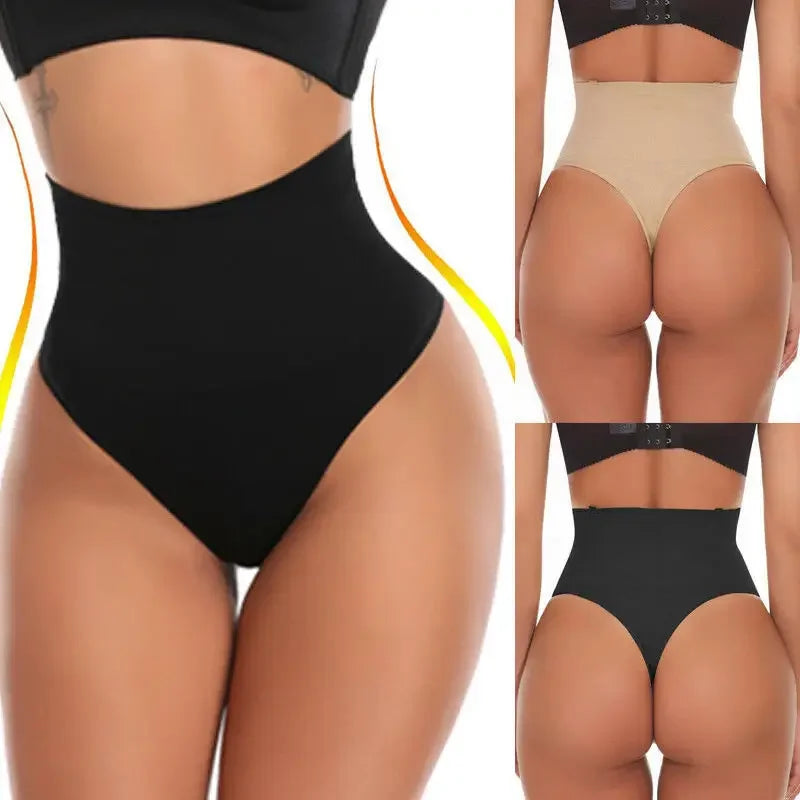 Strong Waist Shaping Underwear Women's Thin Summer Fishbone Control Panties Hip Lifting Briefs Slimming Pants