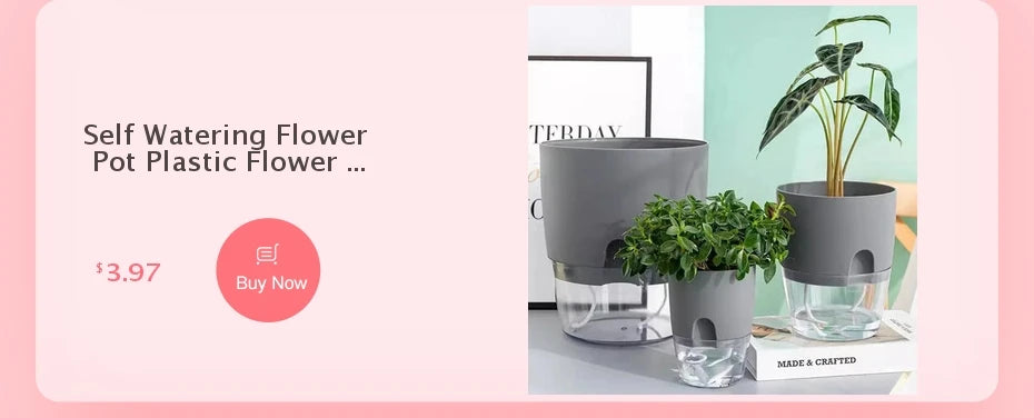 Double Layer Plant Pot Self Watering Pots for plants Hydroponics Flower Pot Plastic Lazy Automatic Water-Absorbing Plants Pot