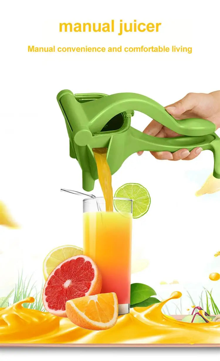 1pc Green Multifunctional Juicer Handheld Non-electric Lemon Squeezer Fruit Vegetable Small Juicer Manual Juicer