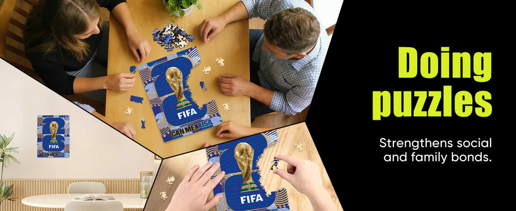 FIFA World Cup 2026 Limited Edition Collector's Wooden Puzzle 300PC Adult Puzzles with Gift Box for True Fans Official Licensed