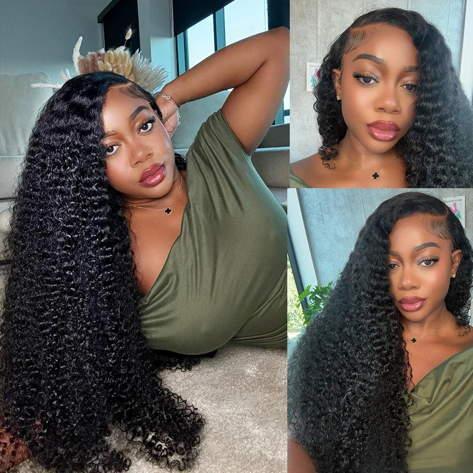 32 36 40 Inch Deep Wave Human Hair Bundles Brazilian Remy Unprocessed Weaving Curly Hair 1/2/3/4 Bundles Weave Extensions Deals