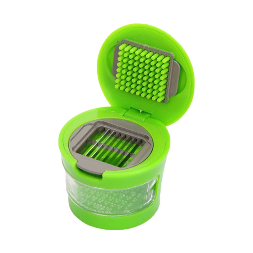 Creative Garlic Press Presser ABS Stainless Steel Garlic Mud Masher Labor-saving Non-slip Cover for Home Kitchen Vegetable Tools