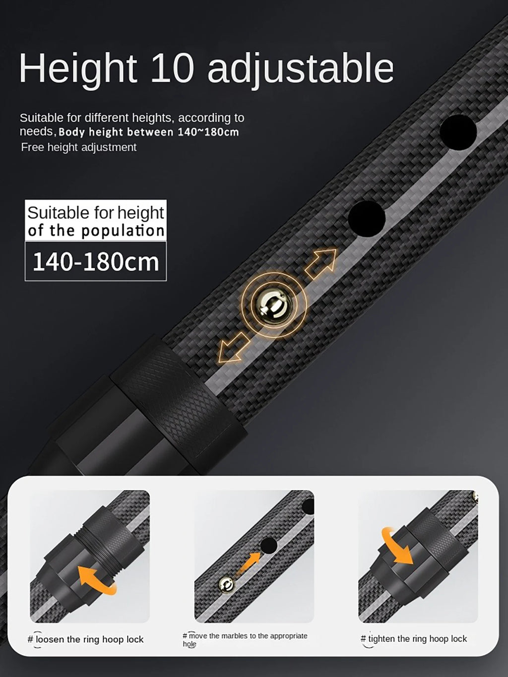 Carbon Fiber crutches for Walking Stick with Light Elderly Hiking Cane Night Lighting Stretchable cane with lamp for Walking Saf