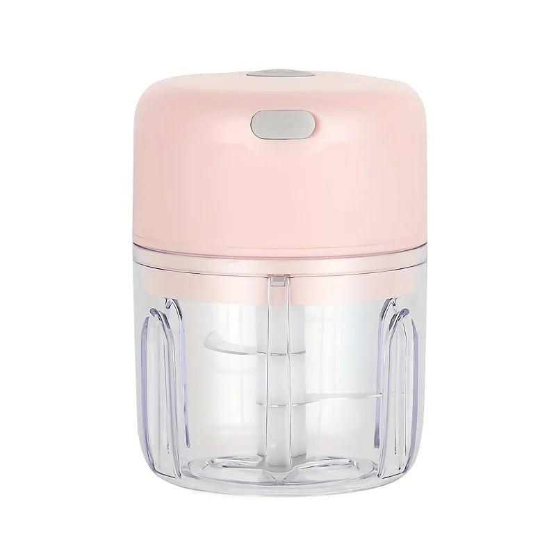 250ml Mini Rechargeable Garlic Chopper Meat Grinder, Durable and Sturdy, Suitable for Crushing Garlic, Chili, Onions, Minced Meat, Nuts and More