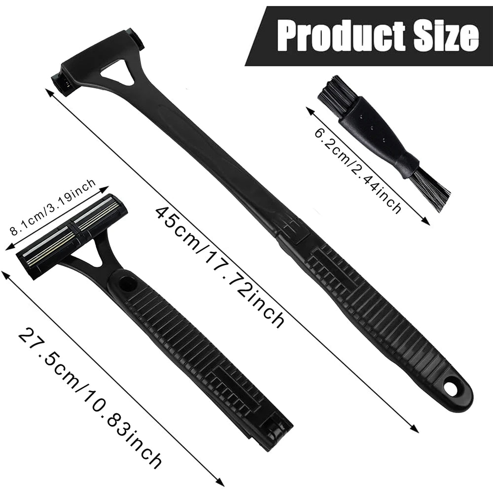 Safety Long Handle Folding Back Shaver Body Shaver Back Hair Trimmer Body Leg Back Razor Shaver Epilator Hair Removal Tool