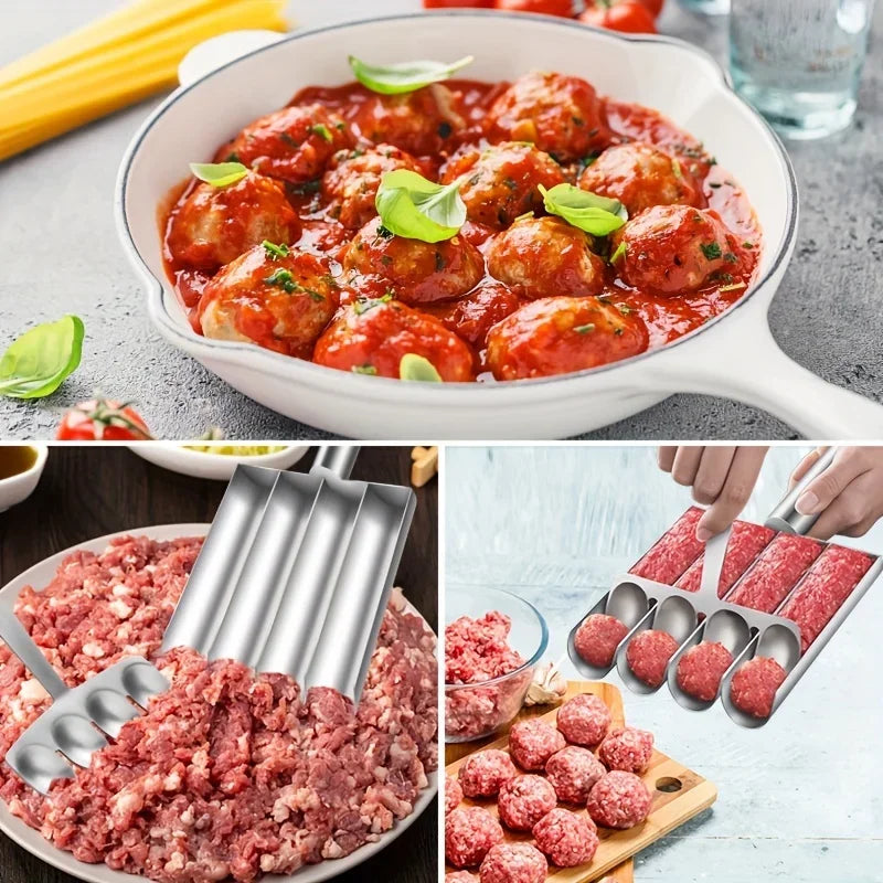 Meatball Maker Stainless Steel Meatball Mold for Easy Homemade Meatballs, Salad Balls, Sandwich Perfect for Family Cooking