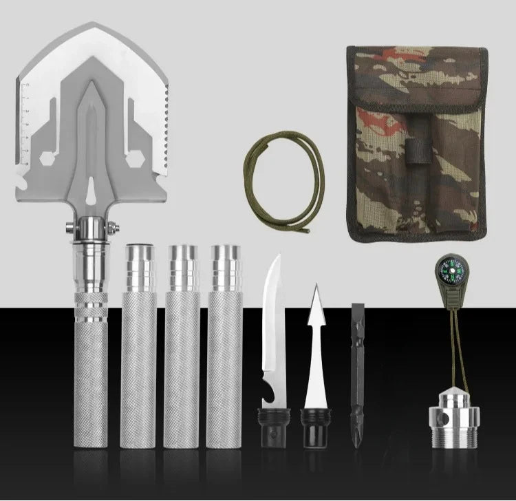 Multifunctional Shovel Folding Military Shovel Self-defense Outdoor Survival Supplies Set Garden Tools Camping Accessories