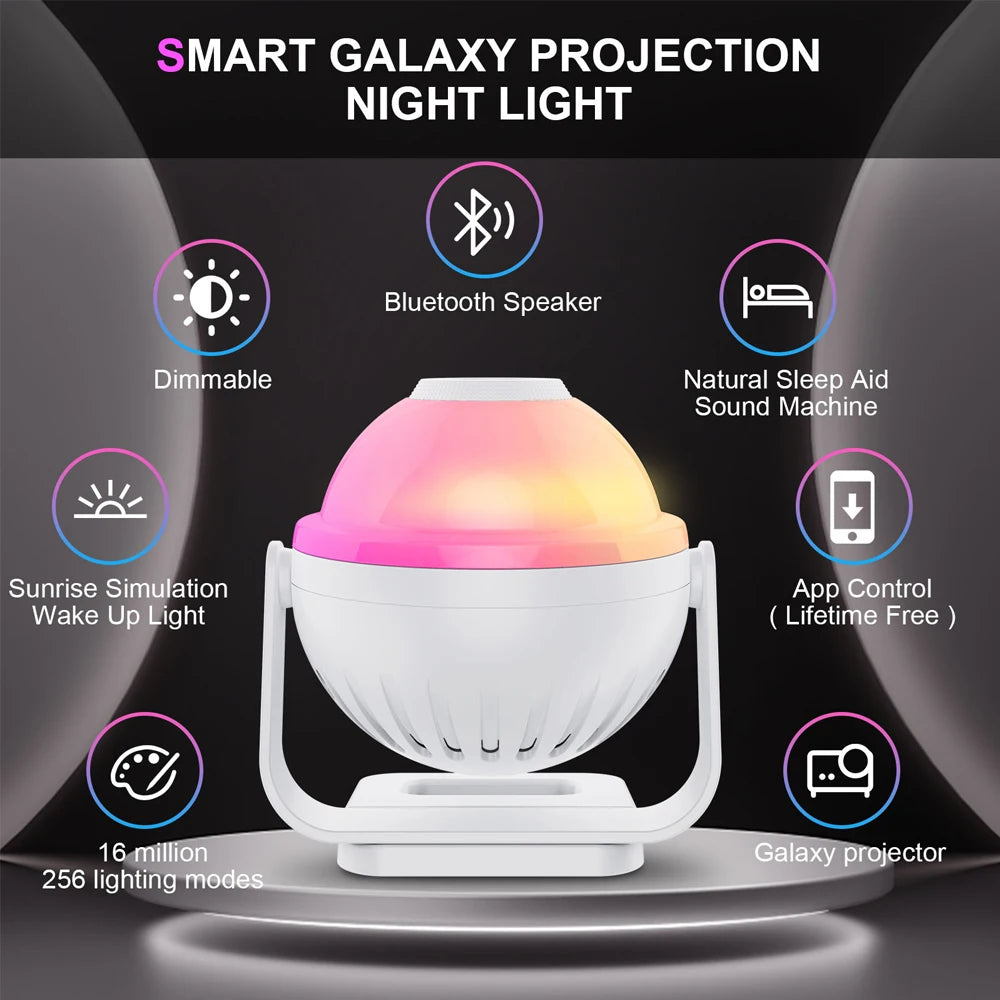 Galaxy Projector Lights Planetarium Star Realistic Sky Night Light with Solar System Moon Kids Bedroom Ceiling Projection lamp