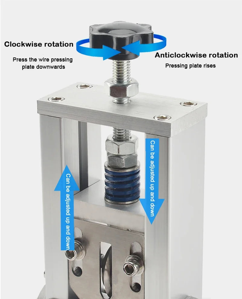 Manual Wire Stripping Machine Automatic 3-21mm 1-30 square Copper Cable Scrap Recycle Alloy Steel Cable Peeling Stripper Blade