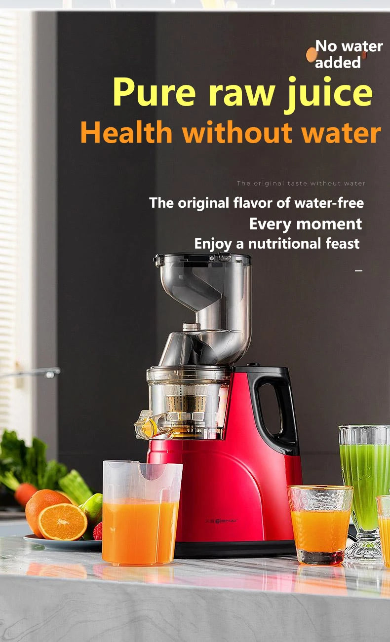 In stock Big Mouth Cold Press Commercial Orange Fruit Machine Electric Household Vegetable Juice Multifunctional Slow Juicer