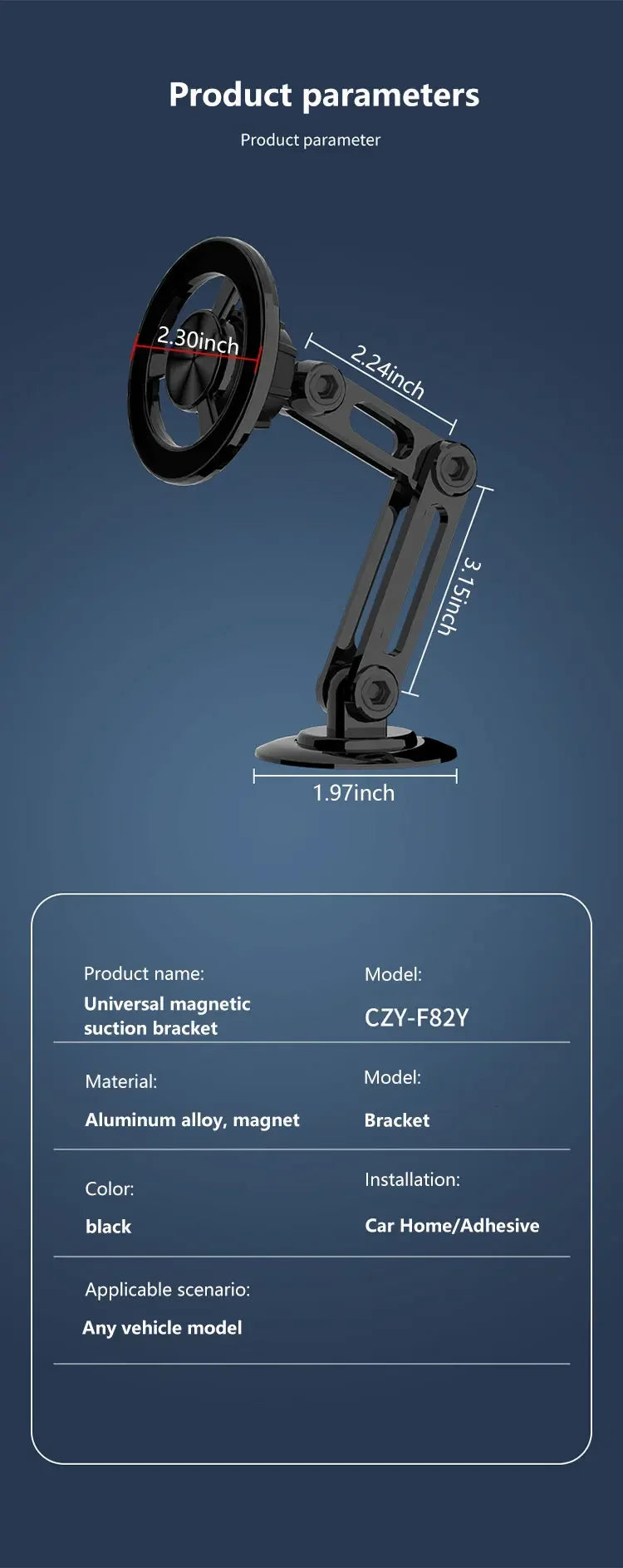 Magnetic Car Phone Holder Stand Magnet Car Mount Smartphone GPS Mobile Cell Support in Car Bracket for iPhone 15 Samsung Xiaomi
