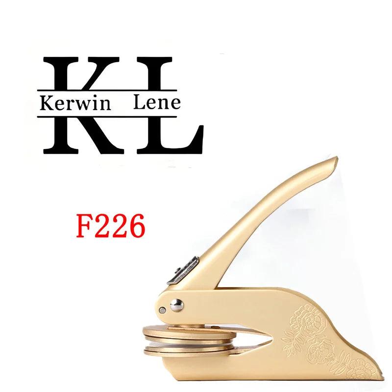 Custom Initials Embosser Stamp,Book Embosser Personalized LOGO Wedding Embossing Stamp, Address Stamp, Form the Library Embosser