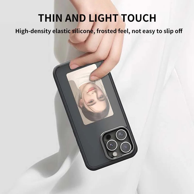 E-ink Screen Image Transmission NFC For 16 Pro Max Iphone Case 4 Color For Iphone 13 14 15 16 17 Pro Max DIY Cases Battery Free