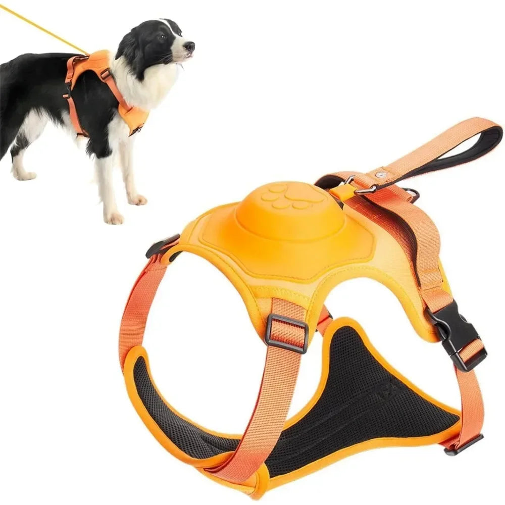 Dogs Explosion-proof Punch Breathable Dog Collar Harness for Small Medium Large Adjustable Pet Harness Vest Outdoor Training