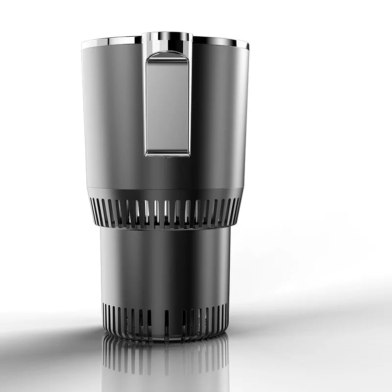 Smart Car 2-In-1 Hot and Cold Cup Drinks Holder Home Fast Refrigeration Cooling/Heating Mini Touch Screen Beverage Mug Drink Can