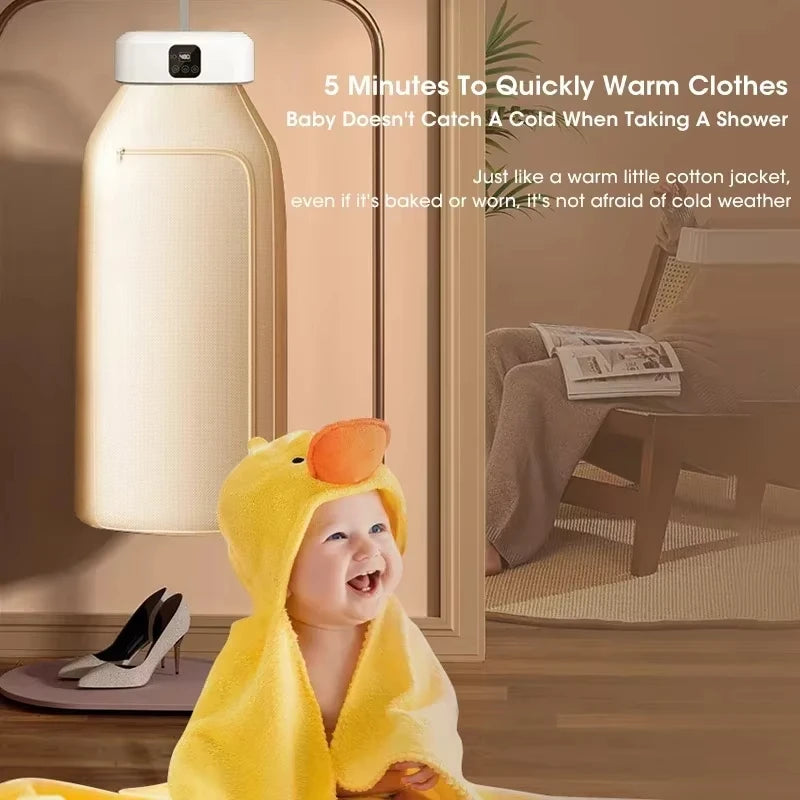 Electric Portable Clothes Dryer UV Sterilization Foldable Laundry Dryer Compact Folding Clothing Dryer