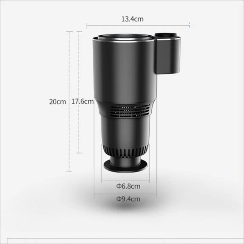 2 In 1 Car Cup Mug Holder DC 12V Warmer Smart Car Cup Car Heating Cooling Cup Touch Screen Office Cup Mug Holder for Home Travel