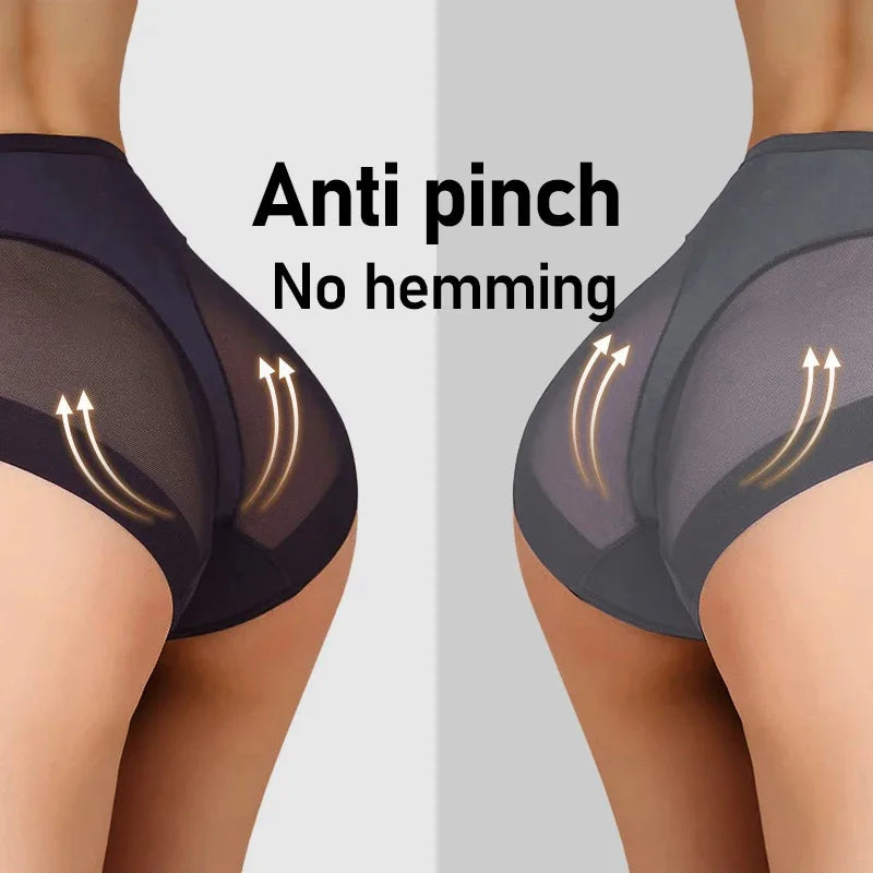 3PCS/SET Women Bodyshorts Body Shaping Panties Female Pants Breathable Mesh Intimates High Elastic Control Seamless Briefs