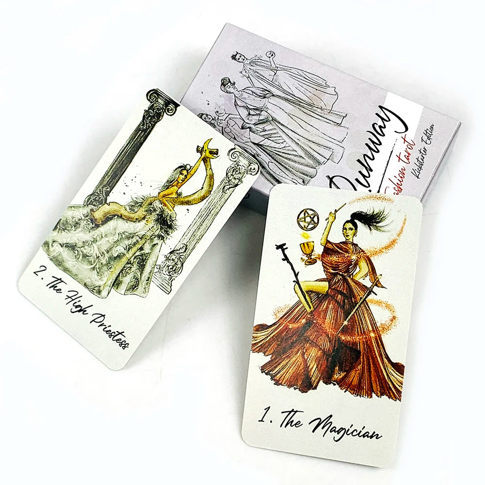 New Runway Tarot Cards A 80 Deck Leisure Entertainment Divination Edition Borad Playing Games，Collecting Hobby Cards