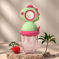 Dinosaur Rotate Push-Type Baby Fruit Feeder, Silicone Fresh Food Feeder, Kids Feeding Tool