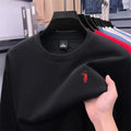 Designer brand men's round neck sportswear autumn new item thickened warm luxury pony print loose casual Paul pullover