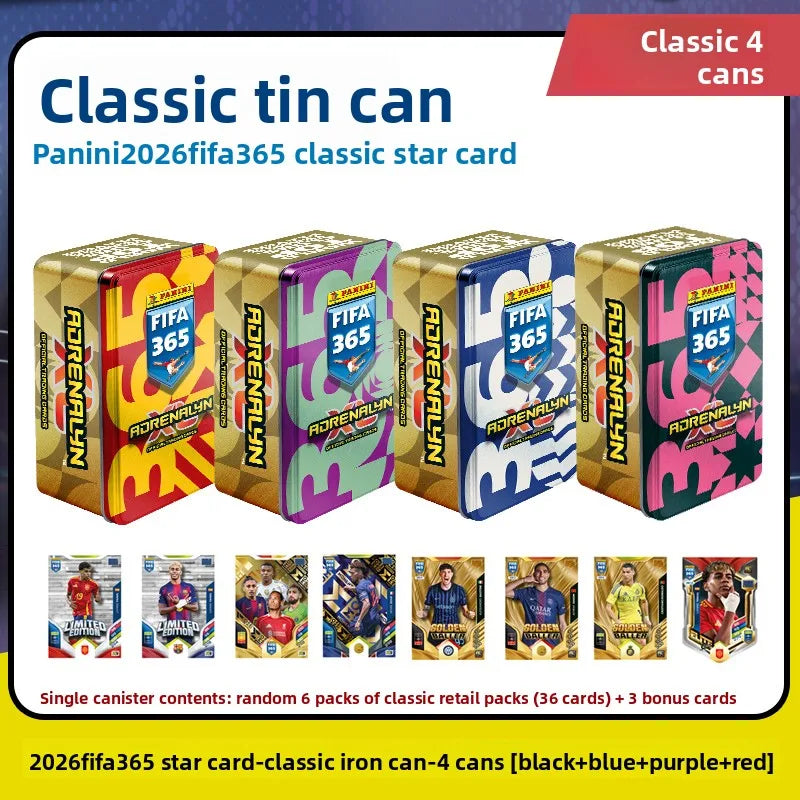 2026 Panini FIFA 365 Adrenalyn XL - Top Clubs Teams Players Collectible Trading Card Gift