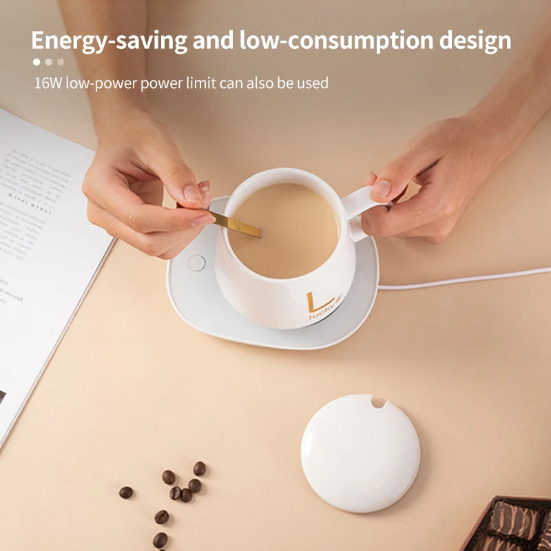 220V Electric Heating Coaster Heater Mug Warmer 55°C For Coffee Milk Tea Heating Pad Thermostatic Mat Kitchen Supplies