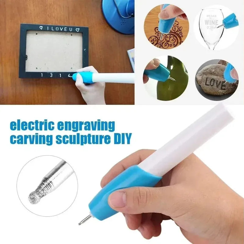 Mini wireless engraving pen precision electric engraving pen name writing engraving tool for crafts and DIY