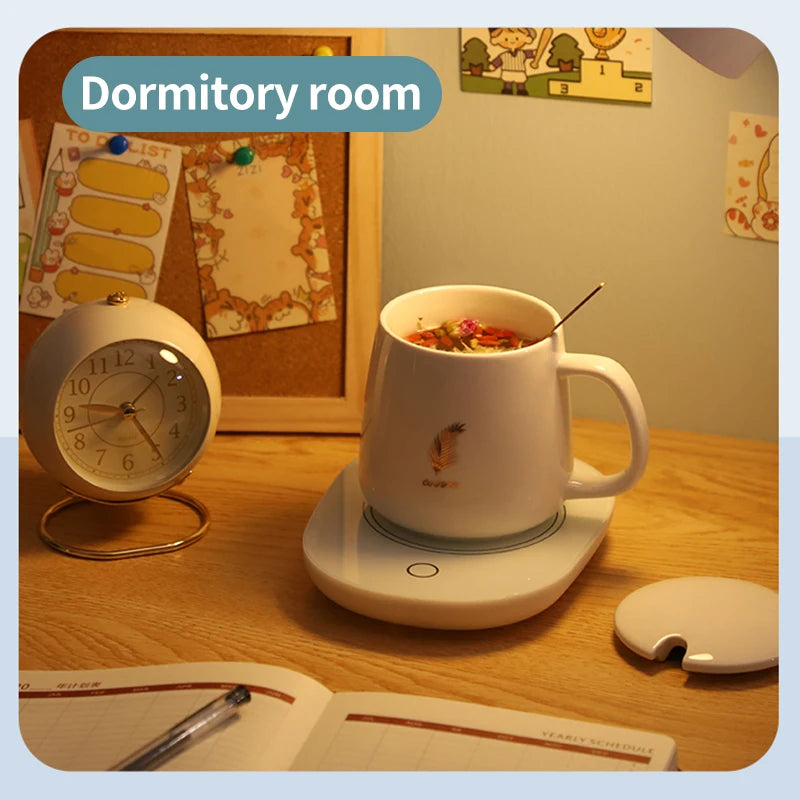 220V Electric Heating Coaster Heater Mug Warmer 55°C For Coffee Milk Tea Heating Pad Thermostatic Mat Kitchen Supplies