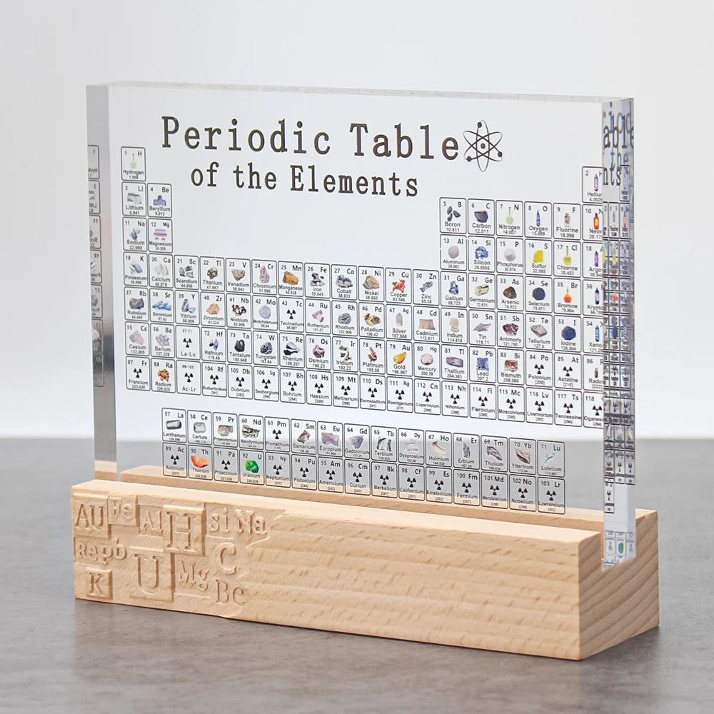 Periodic Table Ornament Learning Tool Display Teaching Props Student Gifts Desktop Decorations