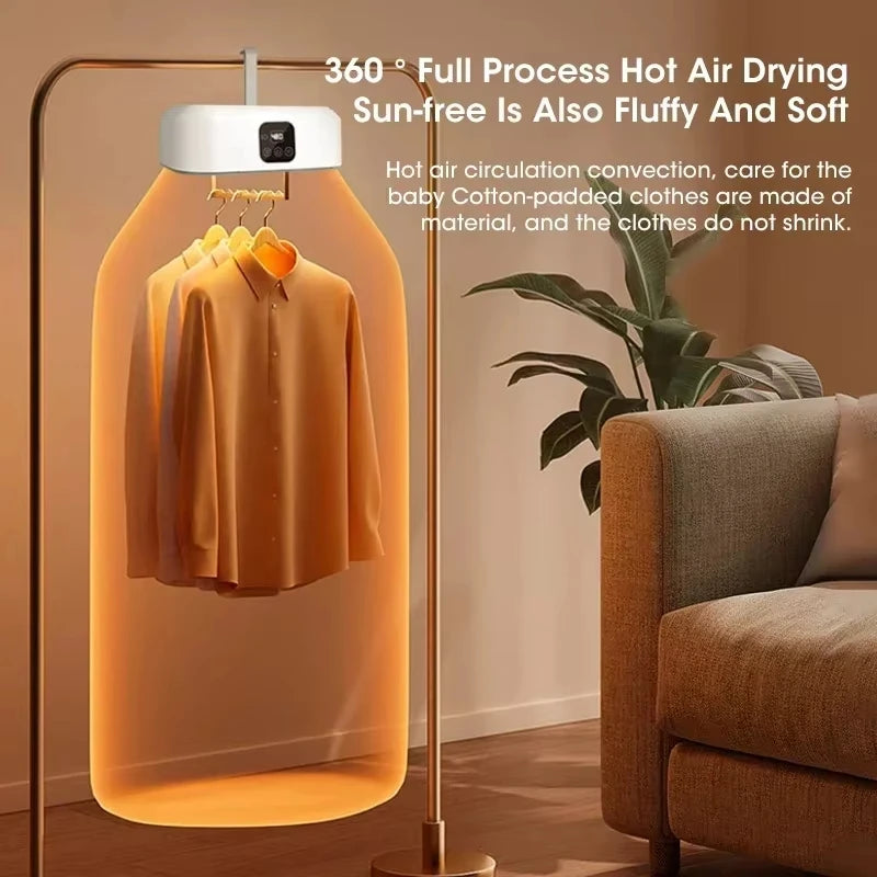 Electric Portable Clothes Dryer UV Sterilization Foldable Laundry Dryer Compact Folding Clothing Dryer