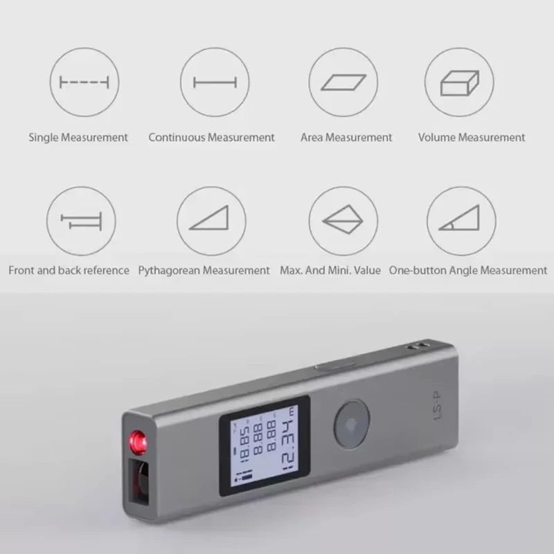 Original AtuMan DUKA Laser Range finder 25/40m LS-P/LS-1 Portable USB Charger High Precision Measurement Laser Range Finder